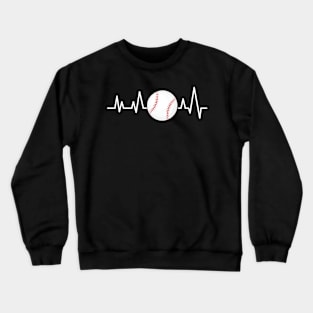 Heartbeat Pulse - Baseball Crewneck Sweatshirt